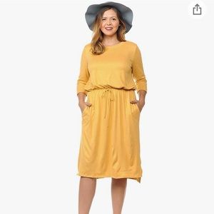 Pastel by Vivienne Heather Mustard Dress